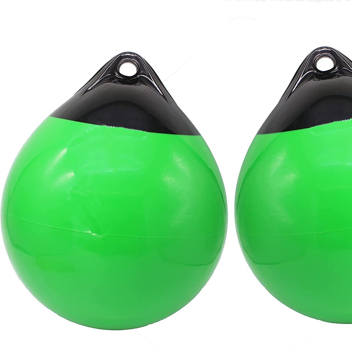 Pair of Boat Fenders Ball Round Anchor Buoy, Dock Bumper Inflatable Vinyl Buoy